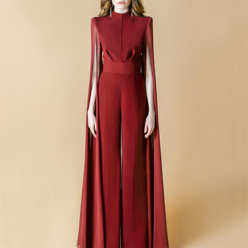 Annual Meeting Host Evening Dress, Female Aura Queen Cape, High-End Banquet Party Cocktail Dress, Bossy Ceo Dress