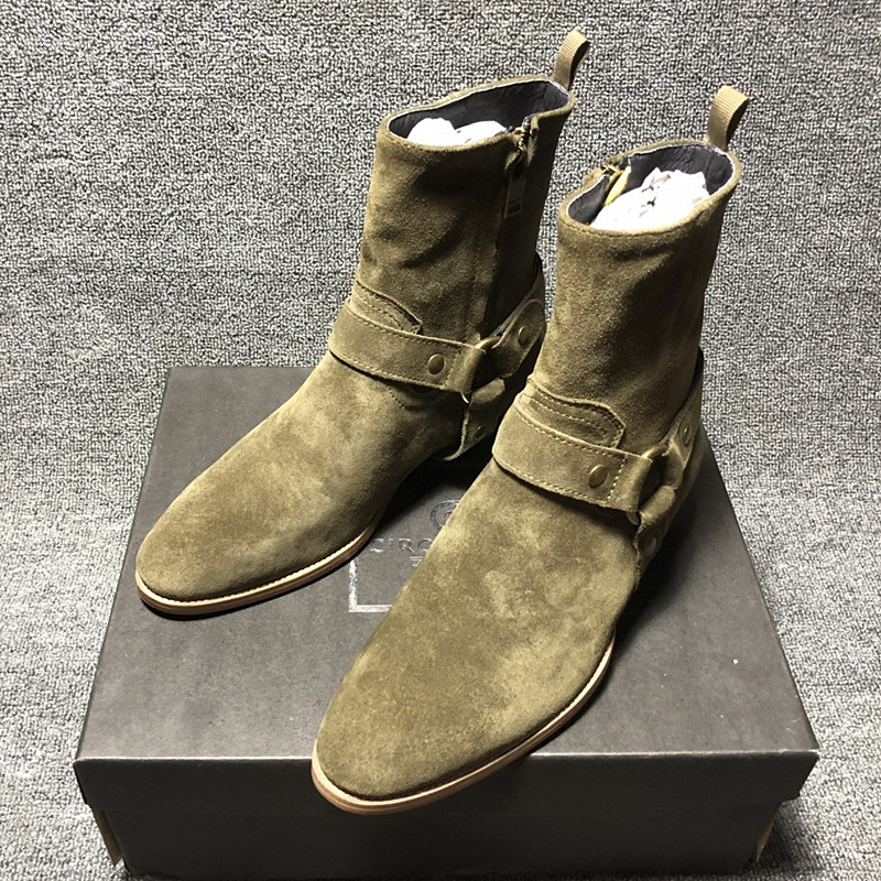 Chelsea Boots Men's Pointy Leather Short Boots Summer CHELSEA BOOT Inglust New Trend Men's Boots