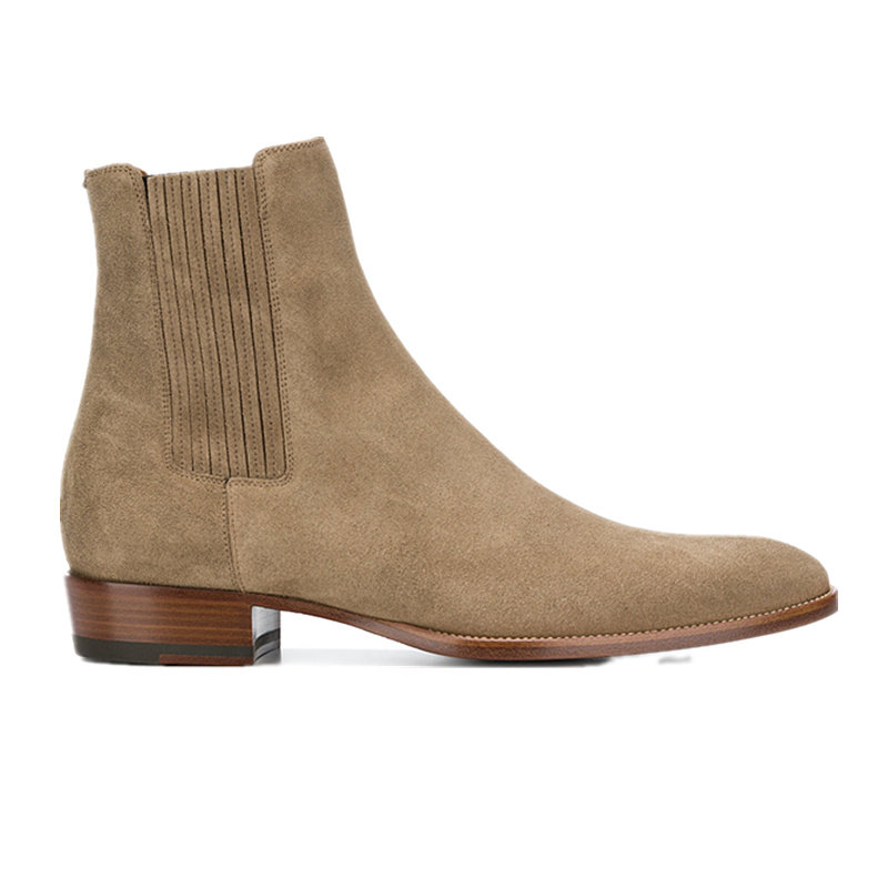 Chelsea boot male short boot genuine leather tip CHELSEA BOOT New men's boots Inn Wind High Street Men's boots
