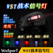 WoSporT Manufacturer Direct Selling WST Tactical Signal Light Magic Sticker Safety Recognition Flash Helmet Accessories
