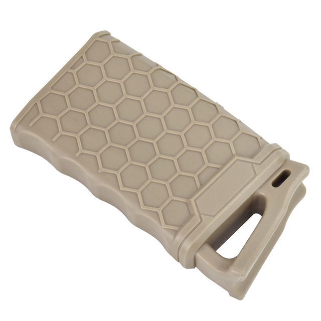 Cross-border Amazon ໃຫມ່ Honeycomb M4 ວາລະສານໄວປ່ອຍຢາງພາລາ 5.56 ແຂນວາລະສານຕ້ານການເລື່ອນ universal ຢາງອ່ອນ sleeve