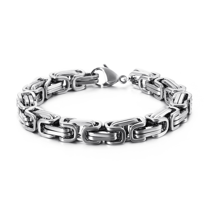 Official Genuine Qiang Ge Style Imperial Cuban Bracelet for Men, Trendy Niche Design, High-End and Domineering Thai Silver Bracelet