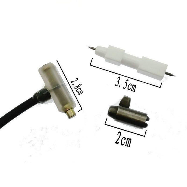 Gas stove electronic ignition wire assembly switch flint ignition needle porcelain needle hammer electronic wire stove accessories