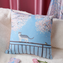 Adoption House Original illustrations Pillow Meritocracy Cat Cotton Numb Girl Romantic Back Cushion Sofa Bed Head Waist Pillow