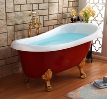 Guifei bathtub household Adult Small apartment European independent acrylic retro Net red tub tremble sound bathtub taste