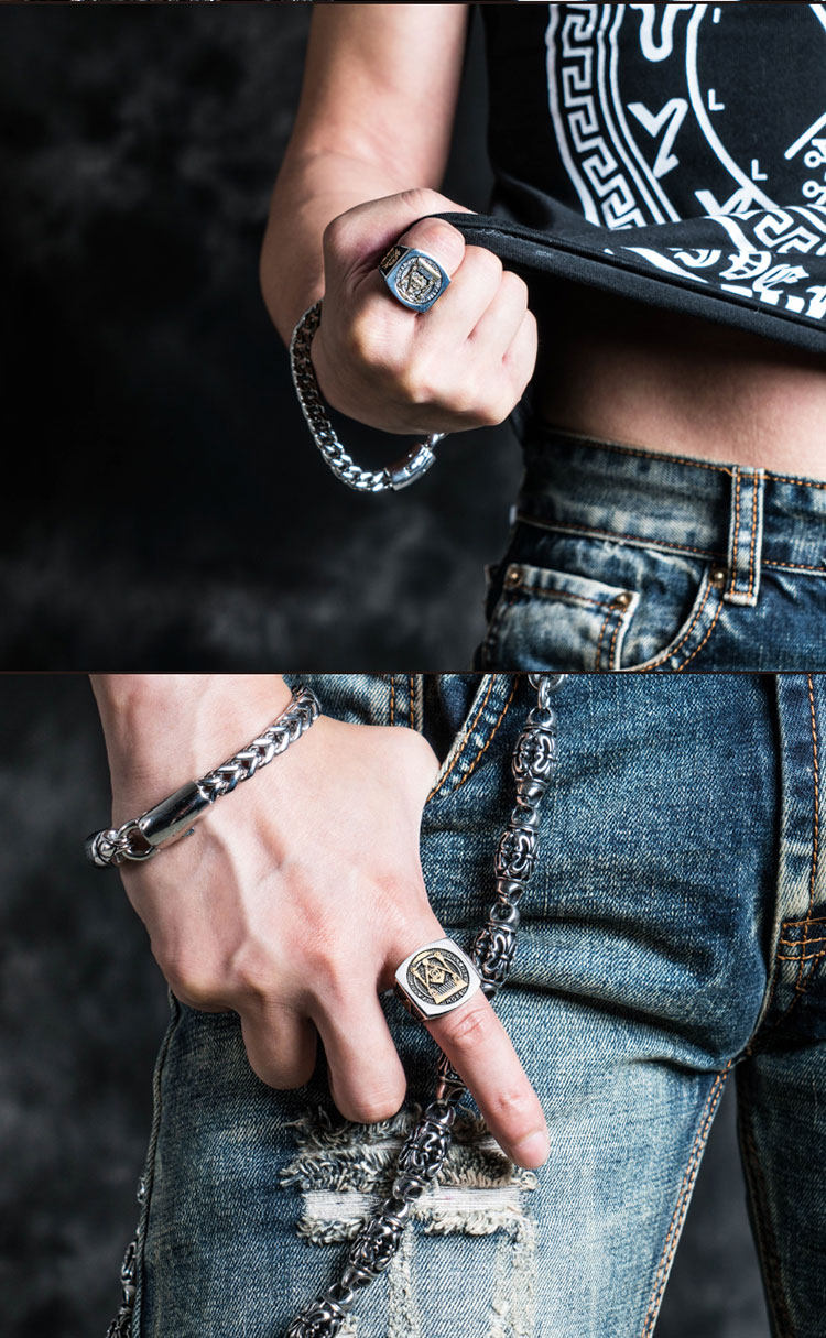 Bague homme GOTHICLOLITA en Acier au titane - Ref 3086994 Image 13