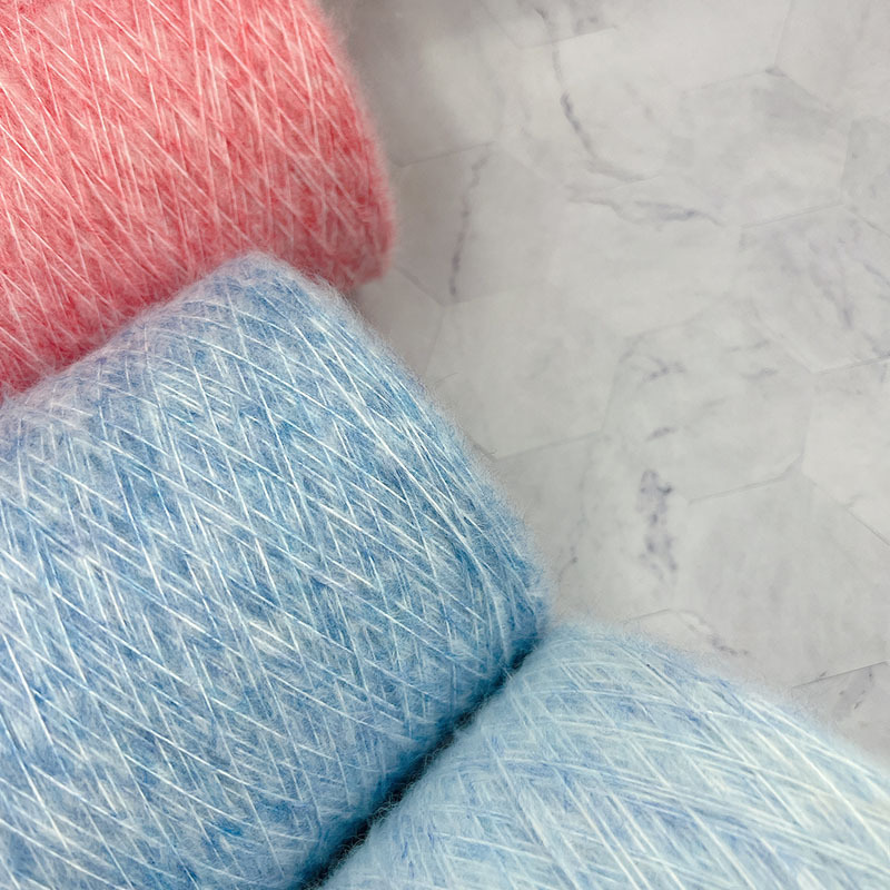The Price Is 0.5kg for One Medium-Thick, Floral-Patterned, Spray-Painted Mohair Yarn, Which Is Soft and Does Not Snag, Suitable for Sweaters and Coats