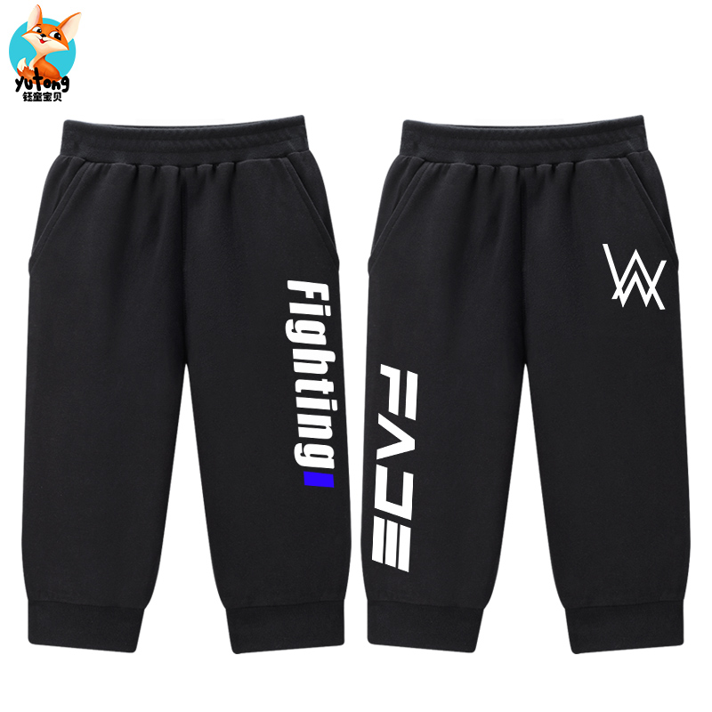 Childrens bảy điểm quần mens quần mùa hè quần mỏng bé trai ngựa bên ngoài mặc trẻ em vừa sweatpants chàng trai quần mùa hè thủy triều.