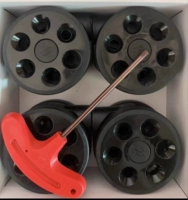 Черное круглое отверстие M Марк 64 мм 4 специальные винты + инструменты