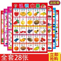 Children know animals stickers Wall calligraphy and painting children figure literacy Wall ren wu 2 a 3-year-old pictures read people