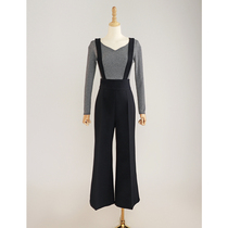 CM Cest moi love syndrome Japanese imported fabric high waist wear two wear detachable strap pants now