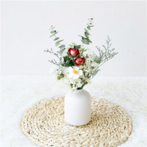 ins net red natural dried flowers Roses forget-me-not true flower bouquet Lover grass home flower arrangement living room decoration ornaments