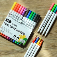 12 цветных двойных граффити, написание и покраска многопонвативная ручка (легкая картная бумага)