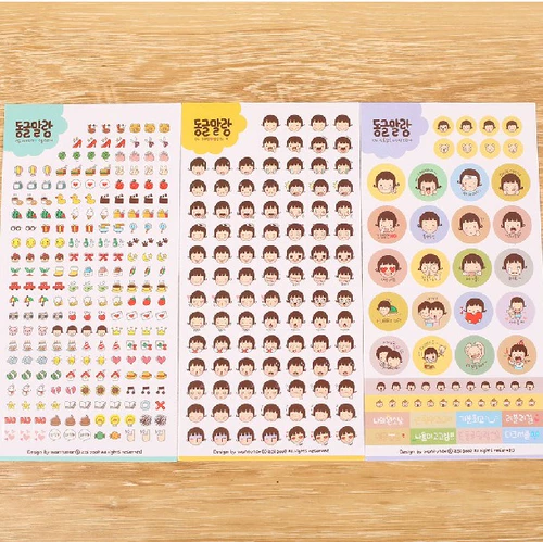 Наклейка, детские аксессуары для влюбленных, прозрачный милый декор, планировщик