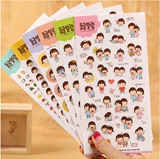 Наклейка, детские аксессуары для влюбленных, прозрачный милый декор, планировщик