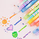 12 Color Magic Color Changing Pen Highlighter Growth Manual