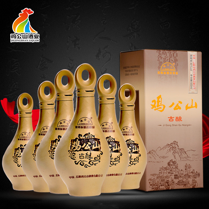 鸡公山 古酿 45度浓香型白酒 500ml*6瓶整箱  天猫优惠券折后￥129包邮（￥229-100）