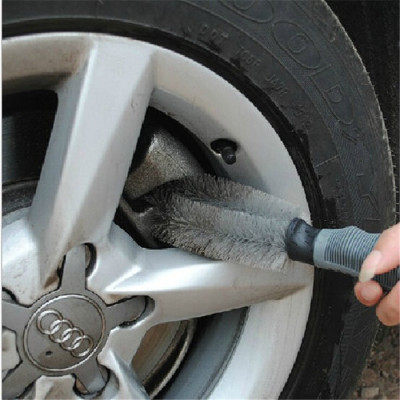 Car wash tire brush wheel hub brush combination package car supplies steel ring brush tire brush cleaning tool car brush