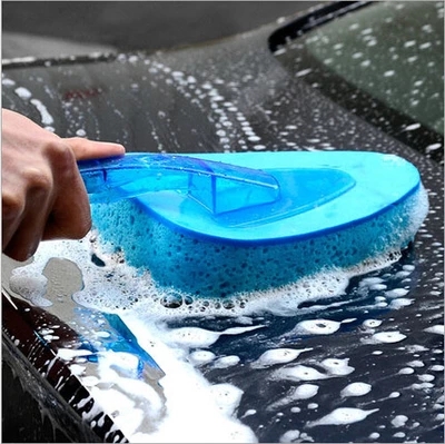 Car Wash Sponge Brush Long Handle Car Wash Tool Cleaning Waxed Mop Unhurt Car Paint Large Water Suction Sponge Wipe Car Clean