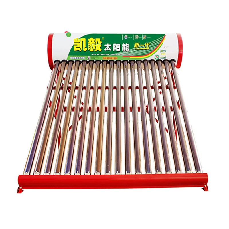 Máy nước nóng năng lượng mặt trời gia đình hệ thống sưởi ấm chân không ống thủy tinh màu tím vàng ống nước nóng năng lượng mặt trời - Máy đun nước