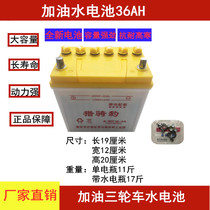 Longxin Zongshen three-wheeled motorcycle big battery 12V36A micro Tiller ground lighting Water Battery Battery Battery