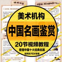 2024 D8-12 Studio Chinese Top Ten Famous Painting Appreciation Course 20 Video Electronic Files ~ Art Institution