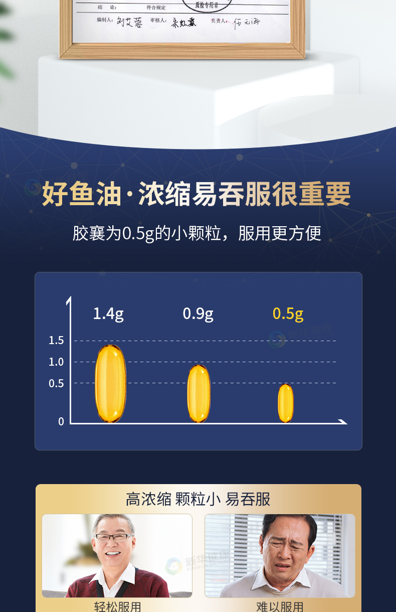 福雅安泽百牌鱼油软胶囊0.5g*60粒