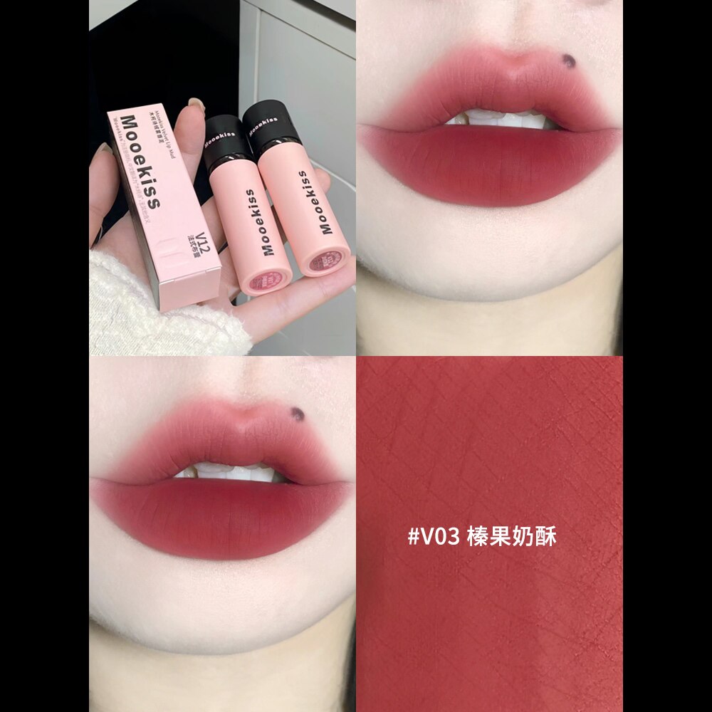 平价小众!Mooekiss木柯诗唇泥V03雾面哑光V10唇彩真的值得买吗?_唇彩_淘宝美妆网