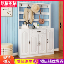 Multifunctional and simple modern European shoe cabinet hanger integrated home door door storage shoe cabinet hanger shoe rack
