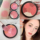 Объемная восстанавливающая пудра для румян Petal blush rose естественным образом осветляет кожу mini 2
