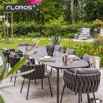 Outdoor small table and chairs villa courtyard garden balcony single rattan chair three-piece outdoor terrace leisure furniture combination