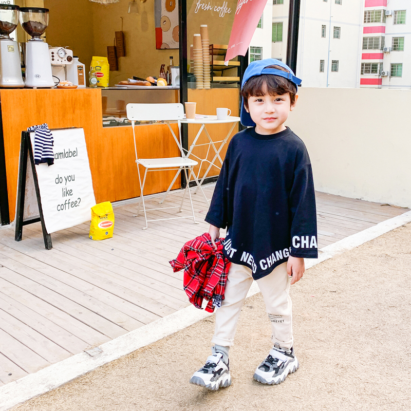 Children long sleeve T-shirt boy foreign T-shirt boy baby Han version blouses big boy 2022 new spring and autumn clothes man