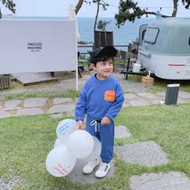 Boys sports suit Handsome childrens clothing Childrens baby Korean spring and Autumn Western style clothing two-piece suit