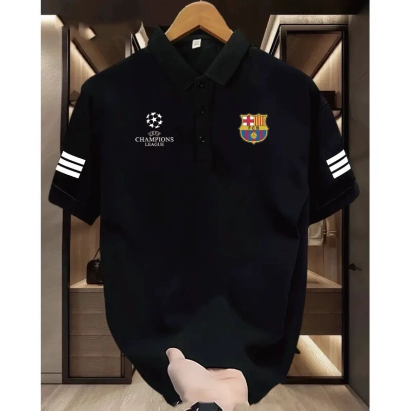 Champions League Manchester City Champions Premier League Polo Shirt T-Shirt Short-Sleeved Unisex Football Clothing Fashionable Versatile Top Trendy