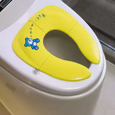 Children's toilet Simple folding toilet pad Baby goes out to play Portable reusable toilet seat