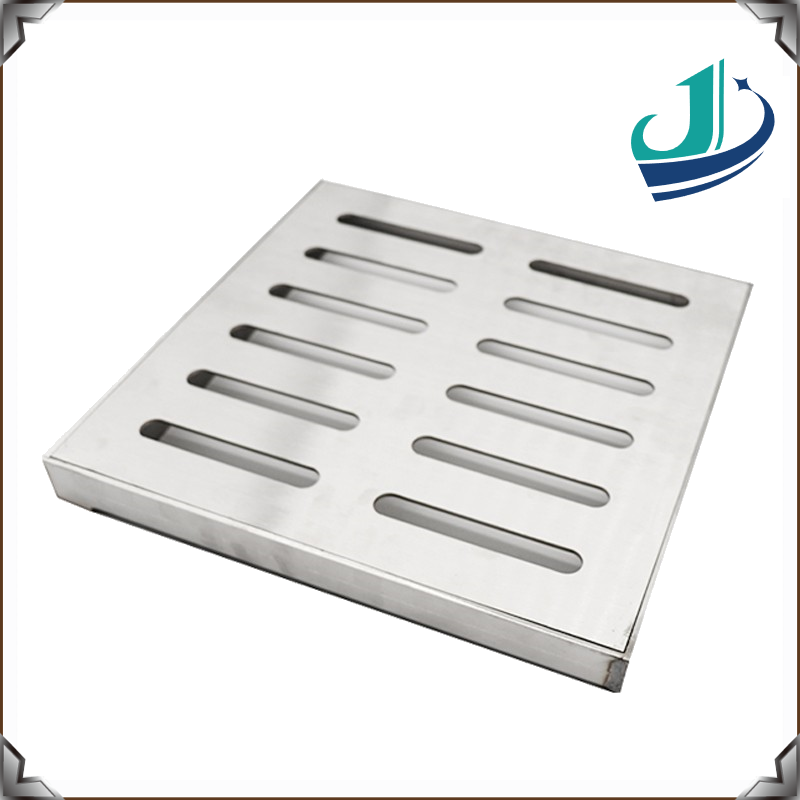 201 stainless steel rain grate square finished gutter steel cover kitchen garage sewer drain cover