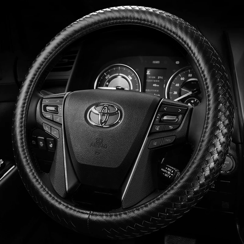 Подходящий чехол на руль из кожи для Toyota Land Cruiser Overbearing Alpha Senna Wilfa Crown Reizhi