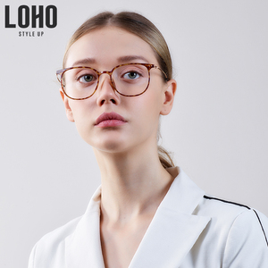 LOHO男女经典黑框防蓝光眼镜近视眼镜框架防辐射抗蓝光护目镜新款