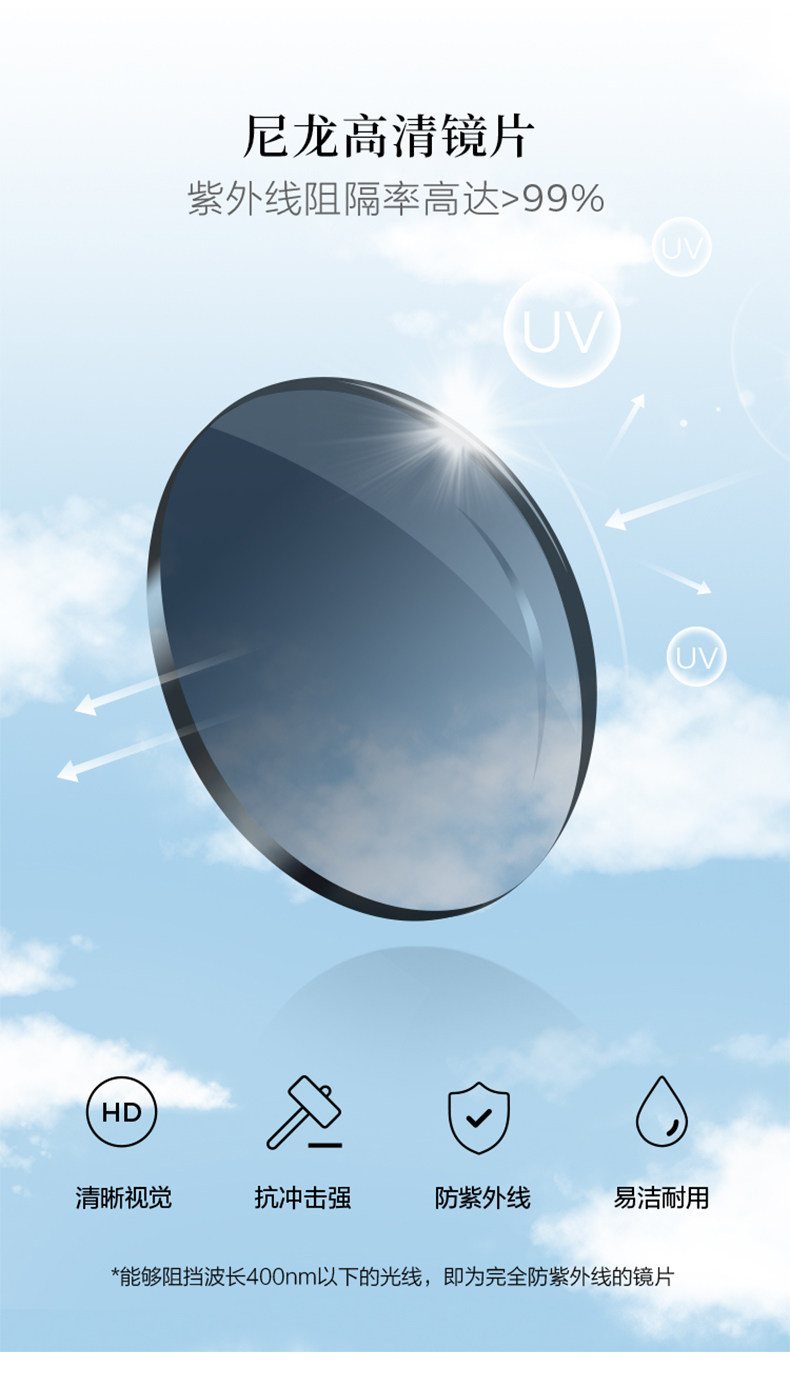 LOH 2026 Narrow Frame Foldable Cat-Eye UV Sunglasses - Detail image 2