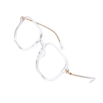 LOHO black frame ultra-light fashion plain face slimming large frame anti-blue light anti-fatigue glasses anti-radiation can be equipped with myopia