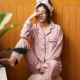Đồ ngủ nữ mới cotton nữ mùa xuân và mùa thu dài tay ngọt ngào dễ thương trung niên mẹ áo len cotton phục vụ nhà bộ mặc nhà