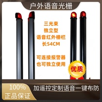 Outdoor remote distance independent voice grating human body sensing home balcony parking lot fence anti-theft alarm
