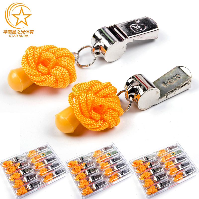 OK brand steel whistle Referee special gold stainless steel whistle unit school troops military whistle can be customized lettering