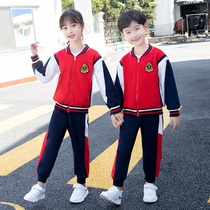 Autumn Kindergarten Garden Clothing for men and women Hans version of the new sportswear class uniforms baseball uniforms pure cotton primary and middle school uniforms