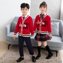 Yinglun Wind School Uniforms Spring Autumn Clothing Kindergarten Garden Clothes Elementary And Middle School Students Class Suit Korea College Children Play Out Clothes