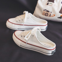 High Quality Joker is not out of date ~ a pair of hands @ explosive Baotou Net red canvas half slippers wear 1