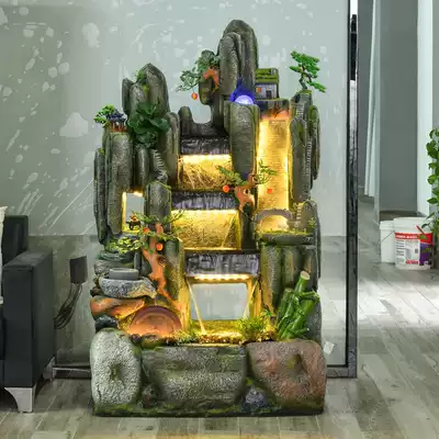 Rockery running water fountain living room office humidification feng shui wheel balcony lucky water scenery opening gift ornaments Indoor