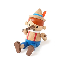 Jeancard Taiwan wooden small puppet long nose Pinocchio mobile phone holder phone holder cute desktop swing piece