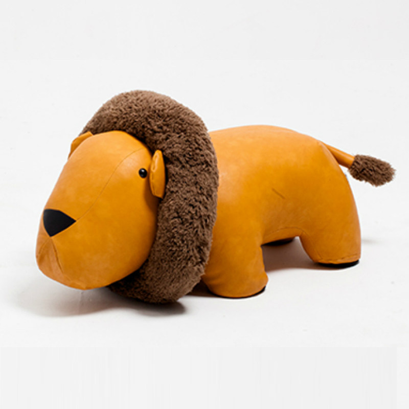 MOPSON leather plush little lion seat children's cartoon animal sofa chair lazy sofa stool birthday gift