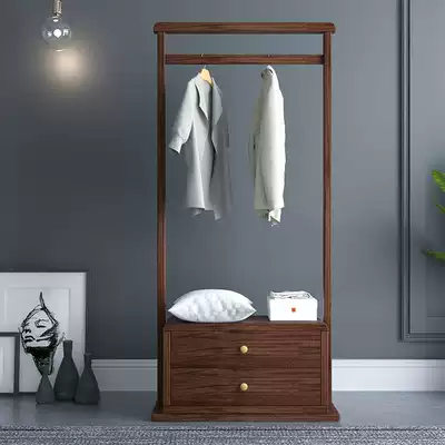 Solid Wood hanger multifunctional coat rack new Chinese floor hanger home bedroom simple modern wooden hanger